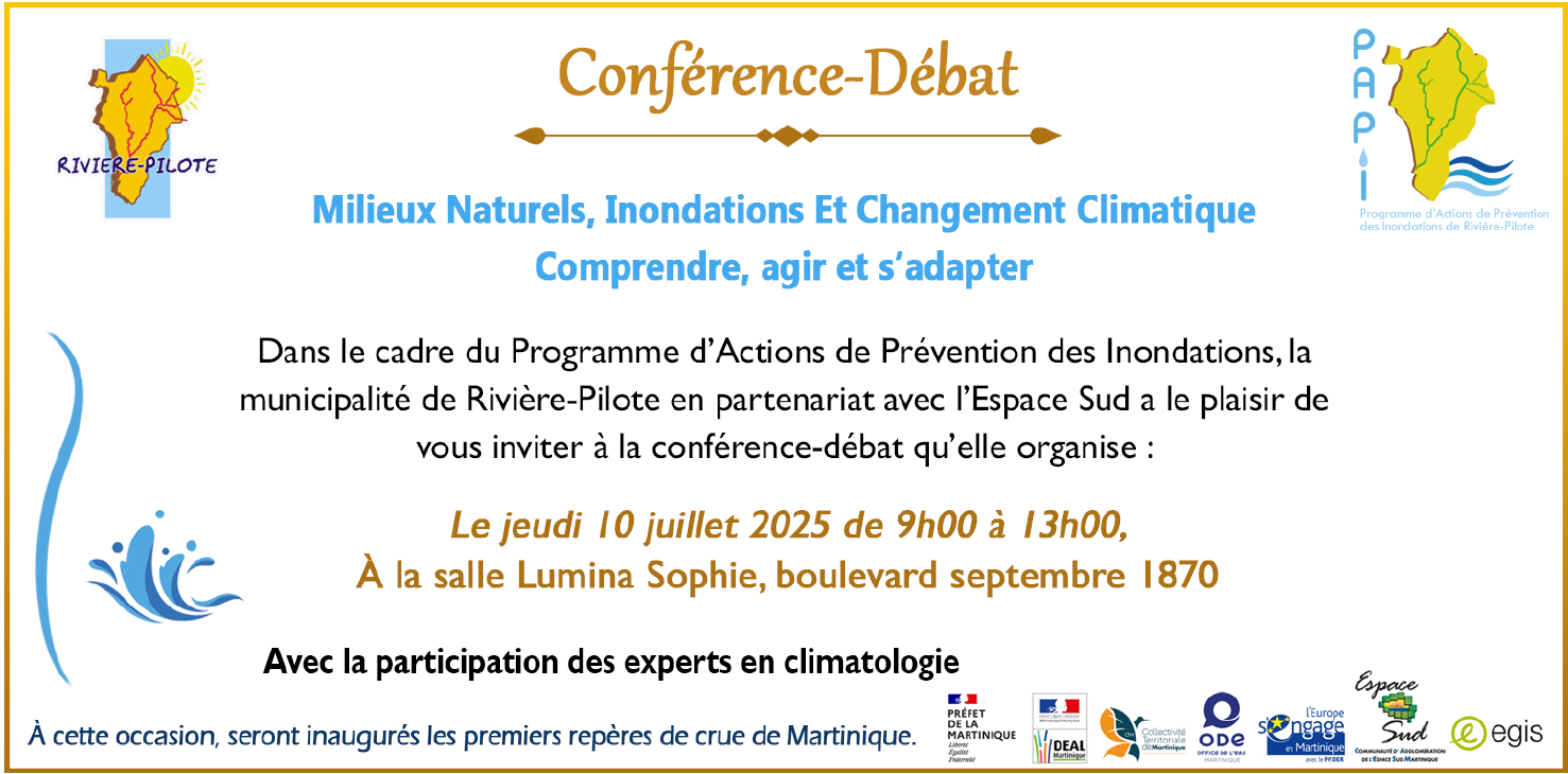 Conférence-débat Milieux naturels, inondations et changement climatique : comprendre, agir et s'adapter