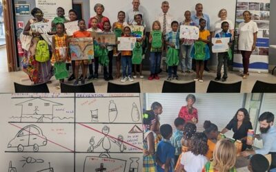 La DEAL et le Rectorat récompensent les élèves de l’école Berteau Marie-Rose du Lorrain pour leur travail sur le risque inondation